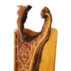 Iranian wood carving flower vase Mohammad Mehdi Tavakol, Iranian wood carving flower vase