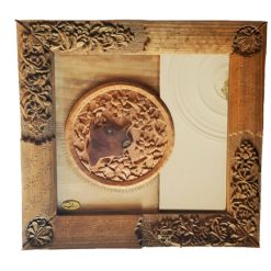 Buy Monabat Kari mirror frame (Iranian wood carving mirror frame)from handicrafts 365