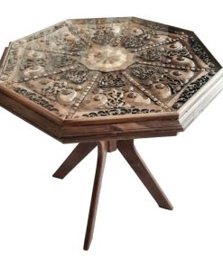 Monabat Kari Table - (Iranian wood carving Table)