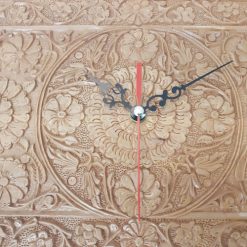 Buy Iranian wood carving clock made by Mohammad Mehdi Tavakol