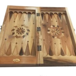 Persian Hand-Carved Wooden Backgammon