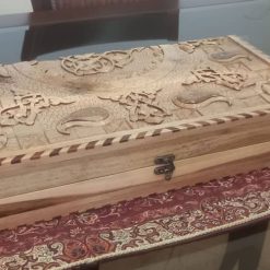 carved wooden backgammon