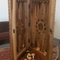 wooden backgammon